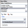 Filter facts with a date range