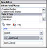 Filter facts with a date range