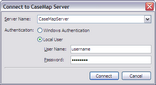 Connect to CaseMap Server