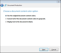 Document Production Wizard - Document Content Colors 