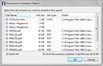 Documents to Embed in Report