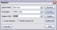 Replace dialog box