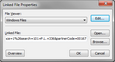 Linked File Properties dialog box