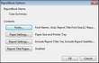 ReportBook Options dialog box