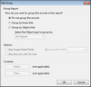 New ReportBook Wizard > Edit Group New ReportBook Wizard > Edit Group