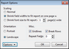 New ReportBook Wizard > Report Options
