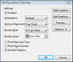 New ReportBook Wizard > Edit ReportBook