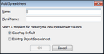 Add Spreadsheet