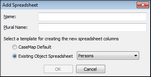 Add Spreadsheet