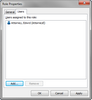 Role Properties dialog box > Users tab