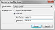 Connect to CaseMap Server