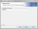 Install CaseMap Server > Organization Name