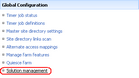 Global Configuration > Solution management
