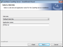 Install CaseMap Server > Select a Web Site