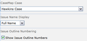 CaseMap Case Settings