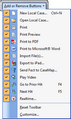 Standard toolbar menu