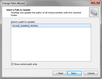 Change Paths Wizard > Select a Path to Update