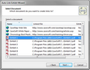 Auto Link Exhibit Wizard > Select Document
