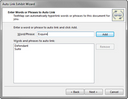 Auto Link Exhibit Wizard > Enter Words or Phrases to Auto Link