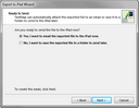 Export to iPad Wizard > Ready to Send