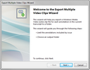 Export Multiple Video Clips Wizard