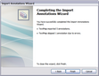Import Annotations > Finish