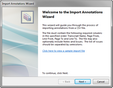 Import Annotations > Welcome
