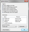 Spelling Options