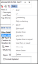Editing an advanced search Editing an advanced search