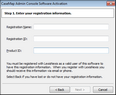 CaseMap Admin Console > Registration Information