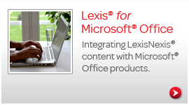 Lexis for Microsoft&reg; Office