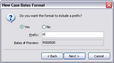 New Case Bates Format dialog box