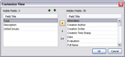 By Object Report Wizard > Customize View dialog box