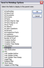 Send to NoteMap Options dialog box