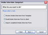 Intake Interview Jumpstart wizard