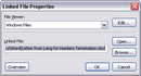 Linked File Properties dialog box