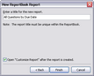 New ReportBook Wizard > New ReportBook Report > Title Name