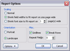 New ReportBook Wizard > Report Options