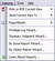 Reports menu