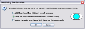Combining Two Searches