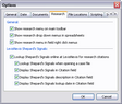 Options dialog box > Research tab