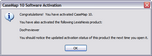 CaseMap Software Activation > Complete