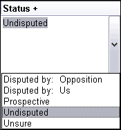 Status field sort options