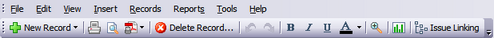 Standard toolbar