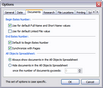 Options > Documents tab