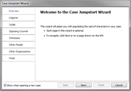 Case Jumpstart Wizard