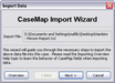 Import Wizard > Import Data box