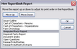 New ReportBook Report dialog box