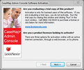 CaseMap Admin Console Software Activation > Welcome