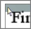 move cursor for tear out tool